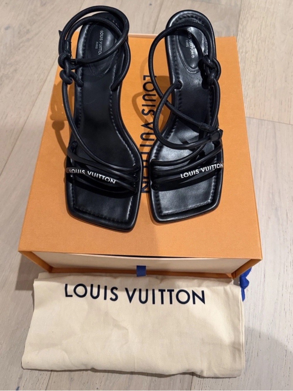 Louis Vuitton Leather Slingback Sandals - Picture 2 of 5